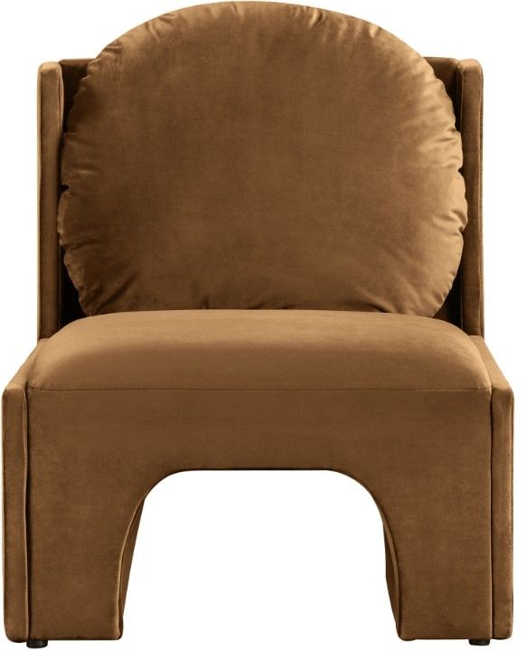 Meridian Furniture Sigma Saddle Velvet Upholstered Accent Chair-1