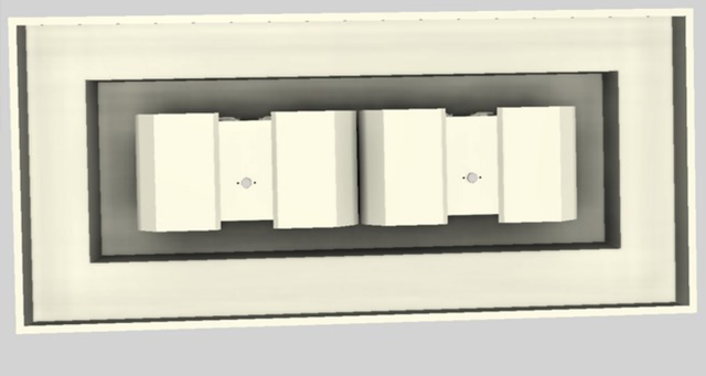 Vent-A-Hood® 66" Biscuit Contemporary Island Range Hood-2