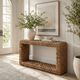 Crestview Grace Brown Console Table-1