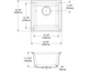 Elkay Quartz Classic® Black 15.75" Single Bowl Dual Mount Bar Sink Kit-3