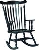 John Thomas Furniture® Home Accents Colonial Antique Black Rocker-0