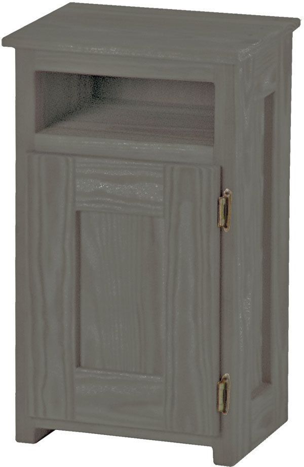 Crate Designs™ Furniture Graphite Right Side Hinge Door Petite Nightstand-0