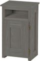 Crate Designs™ Furniture Graphite Right Side Hinge Door Petite Nightstand-0