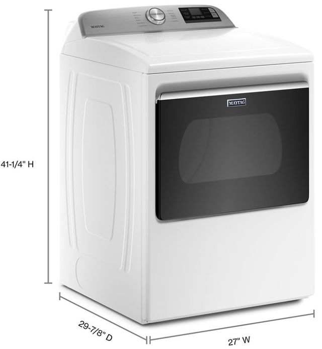 Maytag® 7.4 Cu. Ft. White Front Load Electric Dryer-1