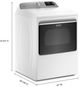 Maytag® 7.4 Cu. Ft. White Front Load Electric Dryer-1
