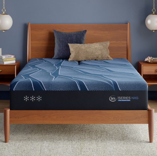 Serta® iSeries NXG™ 13.5" Memory Foam 3500 Medium Smooth Top Split Head Queen Mattress-1