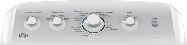GE® 7.2 Cu. Ft. White Electric Dryer-2