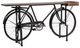 Classic Home Cycle Limewash Myst Counter Table with Black Base-0