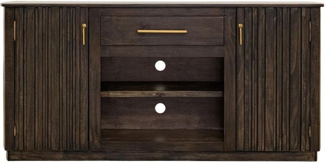 International Furniture Direct Mezquite Dark Brown TV Stand-3