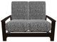 Telescope Casual Leeward Agra Classic/Kona Fabric/Polymer Outdoor MGP Cushion Hidden Motion Loveseat with Chestnut Rustic Polymer Arms-1