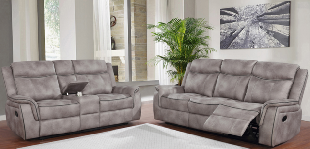 Coaster® Lawrence 2-Piece Taupe Reclining Living Room Set-0