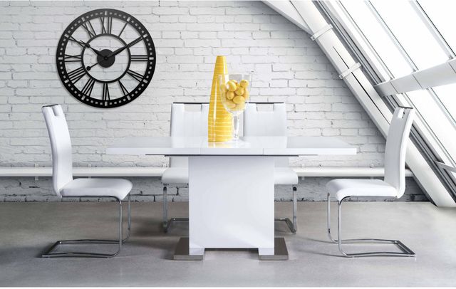 Mazin Furniture Standa 5-Piece White Dining Set-0