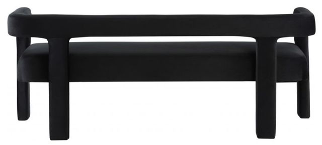 Meridian Furniture Athena Black Velvet Upholstered Bench-1