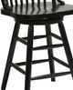 TEI Windswept Shores Black Rub-Thru 24" Swivel Bar Stool-1