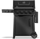 Napoleon Freestyle™ PRO 425 4-Burner Matte Black Freestanding Natural Gas Grill with Infrared Side Burner-2