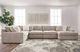 Signature Design by Ashley® Nexora-Court 5-Piece Burlap Right-Arm Facing Sectional and Chaise-1