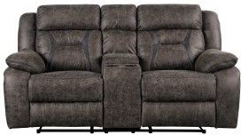 Mazin Furniture Madrona Hill 2 Piece Dark Brown Sofa/Loveseat Set-1