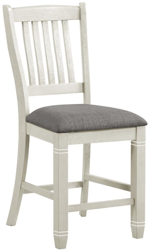 Homelegance® Granby Antique White/Gray Counter Chair-0