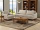 International Furniture Direct Olimpia Ivory Upholstered Loveseat-1