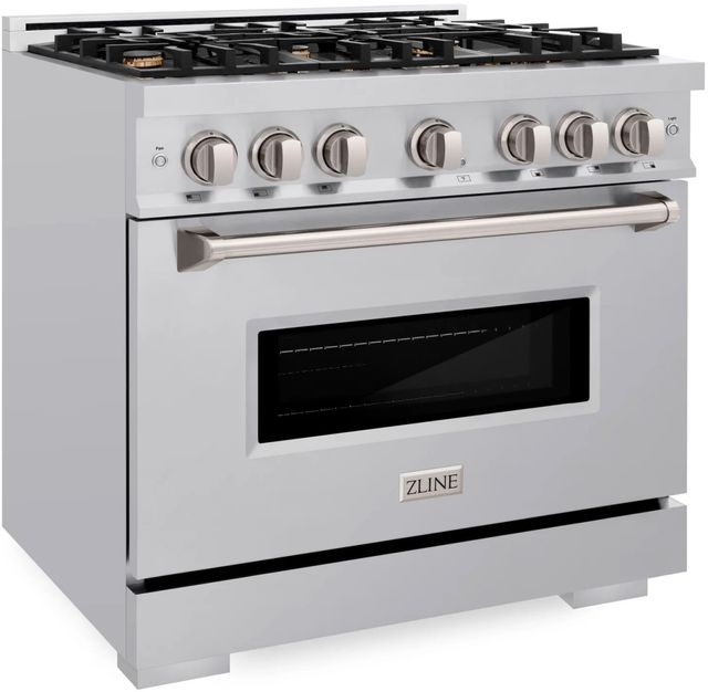 ZLINE Classic 36" Stainless Steel Pro Style Dual Fuel Range-2
