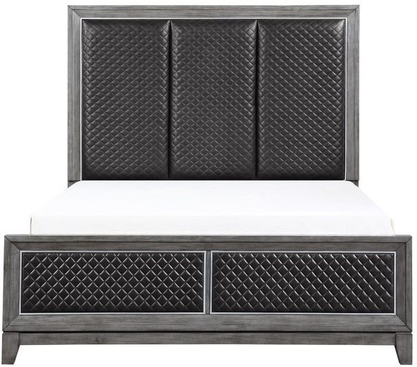 Homelegance® West End Gray Eastern King Panel Bed-2