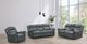 Furniture of America® Agata Dark Gray Glider Recliner Loveseat-2