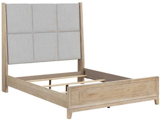 Liberty Furniture Brentwood Sandstone/Taupe Queen Upholstered Panel Bed-0