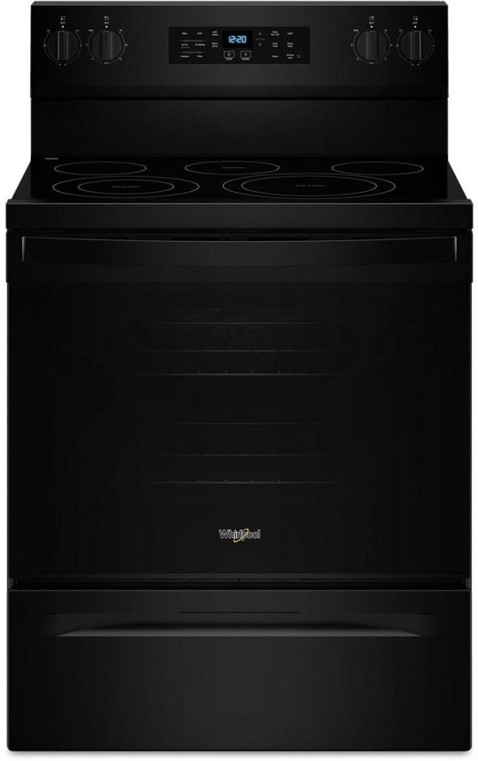 Whirlpool® 30&quot; Black Freestanding Electric Range | M &amp; H Appliance