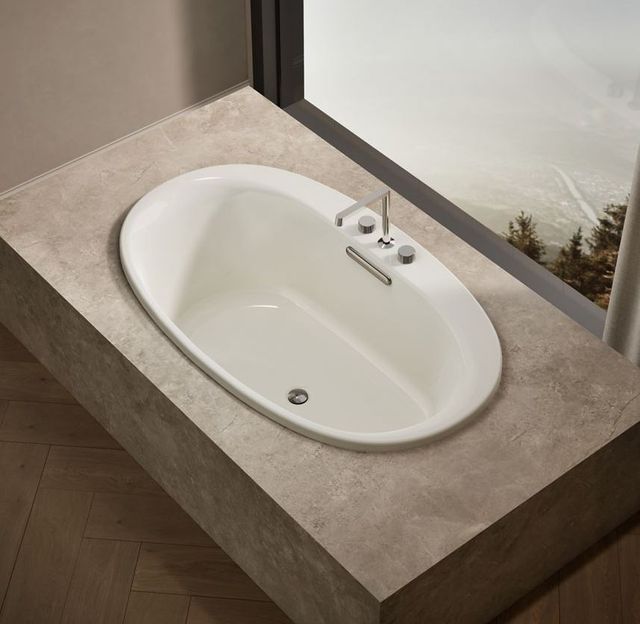 KOHLER® Underscore® Biscuit 59.75" x 35.75" Drop-In/Undermount Bath-1