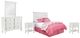 Signature Design by Ashley® Kaslyn 5-Piece White Full Panel Headboard Bed Set-0