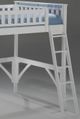 Night & Day Furniture™ Ginger White Full Loft Bunk Bed-1