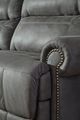 Signature Design by Ashley® Austere Gray Manual Double Reclining Loveseat-2