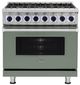 Viking® 7 Series 36"  Eucalyptus Pro Style Dual Fuel Range-0