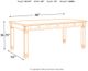Signature Design by Ashley® Bolanburg Weathered Gray Rectangular Dining Table with Antique White Legs-2