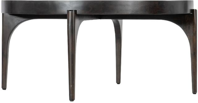 Hooker® Furniture Commerce and Market Dark Natural Round Cocktail Table-0