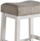 Intercon Drake French Oak/Rustic Gray 19" Backless Stool-1