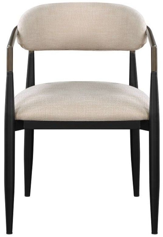 ACME Furniture Jaramillo 2-Piece Beige/Black Side Chair Set-3