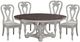 Liberty Furniture Magnolia Manor 5-Piece Antique White/Weathered Bark Dining Set-0