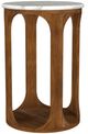 Coaster® Berkeley White Side Table with Brown Base-0