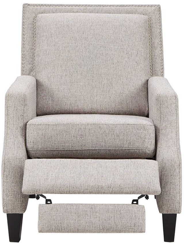 Olliix by Madison Park Grey Naomi Push Back Recliner-2