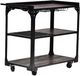 Steve Silver Co. Sherlock Antiqued Dark Charcoal Bar Cart-0