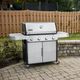 Weber® Genesis S-415 4-Burner Stainless Steel Freestanding Natural Gas Grill-1