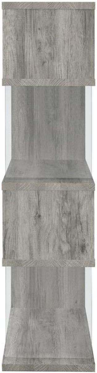 Coaster® Emelle Grey Driftwood Bookcase-2