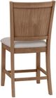Homelegance® Anya 5-Piece Beige/Driftwood Counter Height Dining Set-5