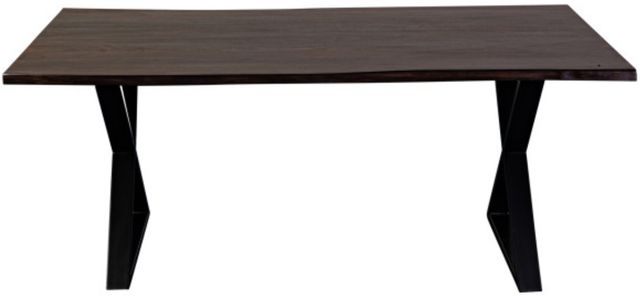 Porter International Designs Manzanita Midnight Dining Table with X Base-1