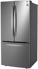 LG 25.1 Cu. Ft. Platinum Silver Steel French Door Refrigerator-2