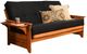 Kodiak Furniture Phoenix Barbados/Suede Black Full Futon with Mattress-0