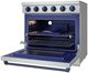Thor Kitchen® Gordon Ramsay 36" Stainless Steel/Blue Freestanding Pro Style Electric Range-4