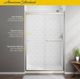 American Standard Silver Shine Top-Roller Semi-Frameless Sliding Shower Door-3