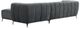 Najarian Furniture Roma 2-Piece Gunmetal Right Arm Facing Sectional-1